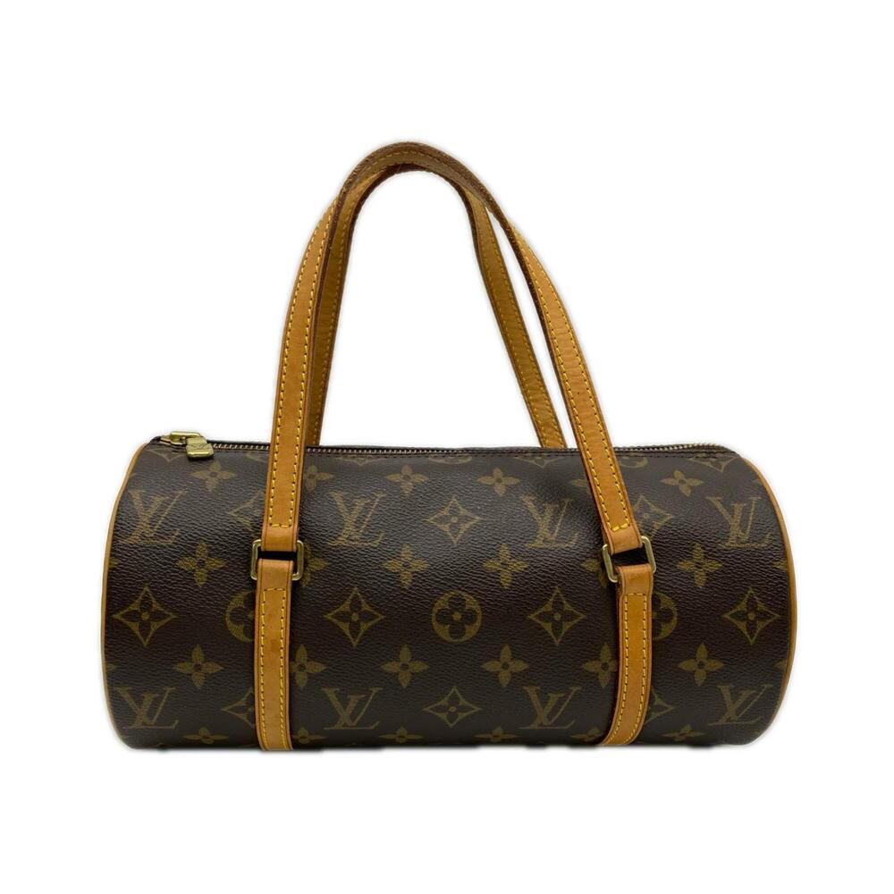 LOUIS VUITTON Monogram Papillon 26 M51386 Handbag Brown Beige Leather Women's